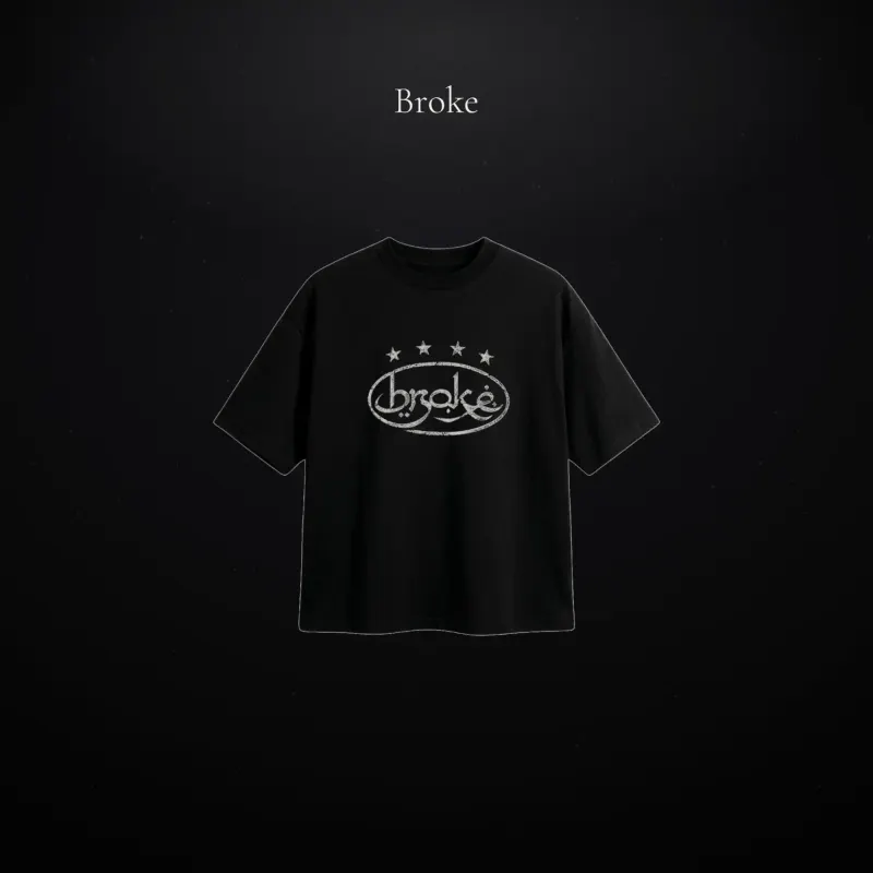 Remera Semi Boxy "Broke"